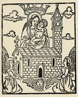 An illustration from La S. casa di Loreto secondo un affresco di Gubbio (1907)