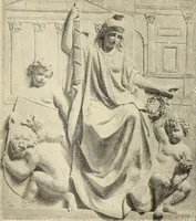 An illustration from La scultura, la pittura di U. Fleres, P. Molmenti, U. Ojetti, G. Menasci : le arti applicate di Guido Menasci (1900)