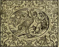 Picture 110 of 174 from La sententiose imprese, et dialogo del Symeone. Con la verificatione del sito di Gergobia, la geografia d'Ouernia, la figura & tempio d'Apolline in Velay; & il suo hieroglyfico monumento, natiuità, vita & epitaffio (1560), leaf 124