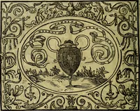 An illustration from La sententiose imprese, et dialogo del Symeone. Con la verificatione del sito di Gergobia, la geografia d'Ouernia, la figura & tempio d'Apolline in Velay; & il suo hieroglyfico monumento, natiuità, vita & epitaffio (1560)