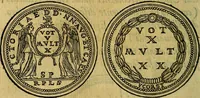 Picture 149 of 174 from La sententiose imprese, et dialogo del Symeone. Con la verificatione del sito di Gergobia, la geografia d'Ouernia, la figura & tempio d'Apolline in Velay; & il suo hieroglyfico monumento, natiuità, vita & epitaffio (1560), leaf 239
