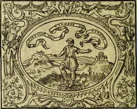 Picture 27 of 174 from La sententiose imprese, et dialogo del Symeone. Con la verificatione del sito di Gergobia, la geografia d'Ouernia, la figura & tempio d'Apolline in Velay; & il suo hieroglyfico monumento, natiuità, vita & epitaffio (1560), leaf 41