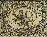 An illustration from La sententiose imprese, et dialogo del Symeone. Con la verificatione del sito di Gergobia, la geografia d'Ouernia, la figura & tempio d'Apolline in Velay; & il suo hieroglyfico monumento, natiuità, vita & epitaffio (1560)