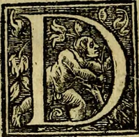 An illustration from La sententiose imprese, et dialogo del Symeone. Con la verificatione del sito di Gergobia, la geografia d'Ouernia, la figura & tempio d'Apolline in Velay; & il suo hieroglyfico monumento, natiuità, vita & epitaffio (1560)