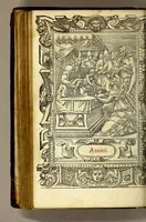 An illustration from Las horas de Nuestra Señora segu[n] el vso romano : enlas quales son añadidas muchas oraciones muy deuotas. : Y de nueuo el rosario de Nuestra Señora: y son ad longu[m] ésin [sic] require (1551)