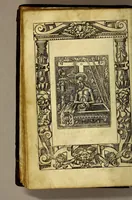 An illustration from Las horas de Nuestra Señora segu[n] el vso romano : enlas quales son añadidas muchas oraciones muy deuotas. : Y de nueuo el rosario de Nuestra Señora: y son ad longu[m] ésin [sic] require (1551)