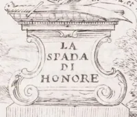 Picture 1 of 19 from La spada di honore : libro primo delle Osseruazioni caualeresche (1671), leaf 7
