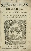 An illustration from La Spagnolas : comedia, (1584)