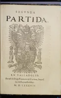 An illustration from Las siete partidas del sabio rey don Alonso el Nono, (1587)