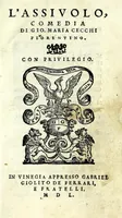An illustration from L'assivolo : comedia (1550)