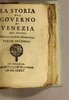 Picture 2 of 3 from La storia del governo di Venezia (1681), leaf 295
