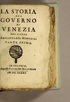 Picture 1 of 3 from La storia del governo di Venezia (1681), leaf 9
