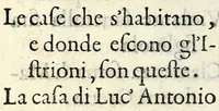 An illustration from La strega : comedia (1582)
