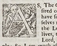 An illustration from A late and further manifestation of the progress of the Gospel amongst the Indians in Nevv-England. : Declaring their constant love and zeal to the truth: with a readinesse to give accompt of their faith and hope; as of their desires in church communion to be partakers of the ordinances of Christ. Being a narrative of the examinations of the Indians, about their knowledge in religion, by the elders of the churches. (1655)