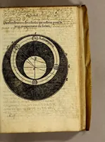 An illustration from La theorique des cieulx et sept planetes, auec leurs mouuements, orbes & disposition tres utile & necessaire tant pour l'vsage & practique des tables astronomiques, que pour la cognoissance de l'vniuersité de ce hault monde celeste. (1558)