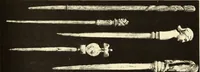 An illustration from La toilette chez les Romaines au temps des empereurs; étude des principaux objets de toilette en os trouvés dans les fouilles de la nécropole de Trion & du coteau de Fourvière (1888)