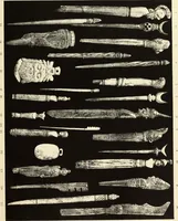An illustration from La toilette chez les Romaines au temps des empereurs; étude des principaux objets de toilette en os trouvés dans les fouilles de la nécropole de Trion & du coteau de Fourvière (1888)