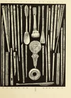 An illustration from La toilette chez les Romaines au temps des empereurs; étude des principaux objets de toilette en os trouvés dans les fouilles de la nécropole de Trion & du coteau de Fourvière (1888)