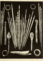 An illustration from La toilette chez les Romaines au temps des empereurs; étude des principaux objets de toilette en os trouvés dans les fouilles de la nécropole de Trion & du coteau de Fourvière (1888)