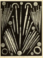 An illustration from La toilette chez les Romaines au temps des empereurs; étude des principaux objets de toilette en os trouvés dans les fouilles de la nécropole de Trion & du coteau de Fourvière (1888)