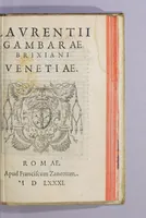 An illustration from Laurentii Gambarae Brixiani Venetiae (1581)