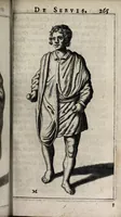 An illustration from Laurentii Pignorii Patavini De servis, & eorum apud veteres ministeriis, commentarius : in quo familia, tum urbana, tum rustica, ordine producitur & illustratur (1674)