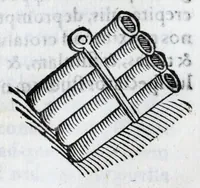 An illustration from Laurentii Pignorii patavini De servis, et eorum apud veteres ministeriis commentarius (1613)