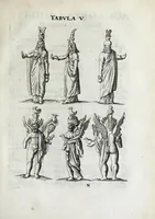 An illustration from Laurentii Pignorii Patavini Mensa Isiaca : qua sacrorum apud Aegyptios ratio & simulacra subjectis tabulis aeneis simul exhibentur & explicantur : accessit ejusdem authoris de Magna Deum Matre discursus, & sigillorum, gemmarum, amuletorum aliquot figurae & earundem ex Kirchero Chifletioque interpretatio : nec non Jacobi Philippi Tomasini Manus aenea, & de vita rebusque Pignorii dissertatio. (1669)