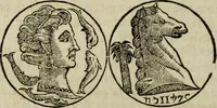 An illustration from Laurentij Pignorij Patavini De servis, et eorum apud veteres ministerijs commentarius : in hac ultima editione pro rerum diversitate discretus in capita additis titulis denotata : accessit, Symbolarum epistolicarum liber (1694)