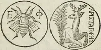 An illustration from Laurentij Pignorij Patavini De servis, et eorum apud veteres ministerijs commentarius : in hac ultima editione pro rerum diversitate discretus in capita additis titulis denotata : accessit, Symbolarum epistolicarum liber (1694)