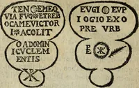 An illustration from Laurentij Pignorij Patavini De servis, et eorum apud veteres ministerijs commentarius : in hac ultima editione pro rerum diversitate discretus in capita additis titulis denotata : accessit, Symbolarum epistolicarum liber (1694)