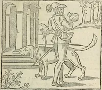 Picture 22 of 57 from La venerie de Jacques du Fouilloux, gentil-homme, seigneur dudit lieu, pays de Gastine, en Poitou; ... avec plusieurs receptes et remedes pour guerir les chiens de diverses maladies; plus, l'Adolescence de l'autheur (1562), leaf 82