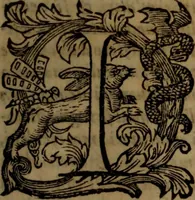 An illustration from La vera dichiaratione di tutte le metafore, similitudini, & enimmi de gl'antichi filosofi alchimisti, tanto caldei & arabi, come greci & latini, vsati da loro nella descrittione, & compositione dell' oro potabile, elissire della vita, quinta essenza, & lapis filosofico : oue con vn breve discorso della generatione de i metalli, & quasi di tutte l'opere di natura, secondo i principij della filosofia, si mostra l'errore, & ignoranza (per non dir l'inganno) di tutti gl'alchimisti moderni (1587)
