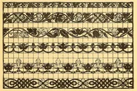 An illustration from La vera perfezione del disegno per punti e recami; riproduzione della edizione di Venezia del 1561 dall'esemplare della Biblioteca Corsiniana in Roma (1909)