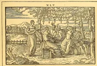An illustration from La vera perfezione del disegno per punti e recami; riproduzione della edizione di Venezia del 1561 dall'esemplare della Biblioteca Corsiniana in Roma (1909)