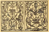 An illustration from La vera perfezione del disegno per punti e recami; riproduzione della edizione di Venezia del 1561 dall'esemplare della Biblioteca Corsiniana in Roma (1909)