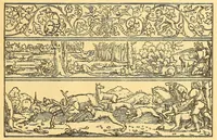 An illustration from La vera perfezione del disegno per punti e recami; riproduzione della edizione di Venezia del 1561 dall'esemplare della Biblioteca Corsiniana in Roma (1909)