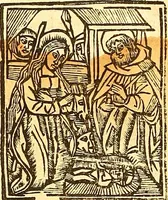 Picture 5 of 26 from La vida y excelencias & miraglos dla sacratissima virgen Maria nuestra señora (1525), leaf 11