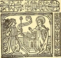 Picture 3 of 26 from La vida y excelencias & miraglos dla sacratissima virgen Maria nuestra señora (1525), leaf 7