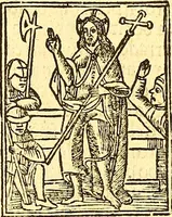 An illustration from La vida y excelencias & miraglos dla sacratissima virgen Maria nuestra señora (1525)