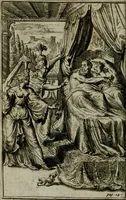 An illustration from La vie de Mahomet : où l'on découvre amplement la verité e l'imposture (1698)