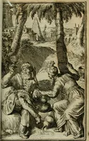 An illustration from La vie de Mahomet : où l'on découvre amplement la verité e l'imposture (1698)