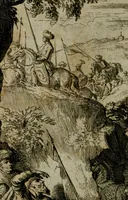 An illustration from La vie de Mahomet : où l'on découvre amplement la verité e l'imposture (1698)