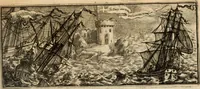 An illustration from La vie de S. Athanase, patriarche d'Alexandrie : divisée en douze livres : qui comprend encore l'histoire de S. Eustathe d'Antioche, de S. Paul de Constantinople, de S. Hilaire de Poitiers, de S. Eusebe de Verceil, des Papes Jules & Libere, & de plusieurs autres Saints; avec la naissance & le progrès de l'Arianisme (1671)