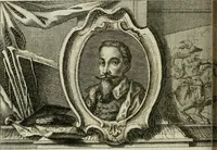 An illustration from La vie des peintres flamands, allemands et hollandois : avec des portraits gravés en taille-douche, une indication de leurs principaux ouvrages, & des réflexions sur leurs différentes manieres (1753)