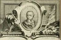 An illustration from La vie des peintres flamands, allemands et hollandois : avec des portraits gravés en taille-douche, une indication de leurs principaux ouvrages, & des réflexions sur leurs différentes manieres (1753)