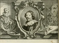 An illustration from La vie des peintres flamands, allemands et hollandois : avec des portraits gravés en taille-douche, une indication de leurs principaux ouvrages, & des réflexions sur leurs différentes manieres (1753)