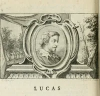 An illustration from La vie des peintres flamands, allemands et hollandois : avec des portraits gravés en taille-douche, une indication de leurs principaux ouvrages, & des réflexions sur leurs différentes manieres (1753)