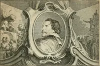 An illustration from La vie des peintres flamands, allemands et hollandois : avec des portraits gravés en taille-douche, une indication de leurs principaux ouvrages, & des réflexions sur leurs différentes manieres (1753)