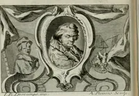 An illustration from La vie des peintres flamands, allemands et hollandois : avec des portraits gravés en taille-douche, une indication de leurs principaux ouvrages, & des réflexions sur leurs différentes manieres (1753)